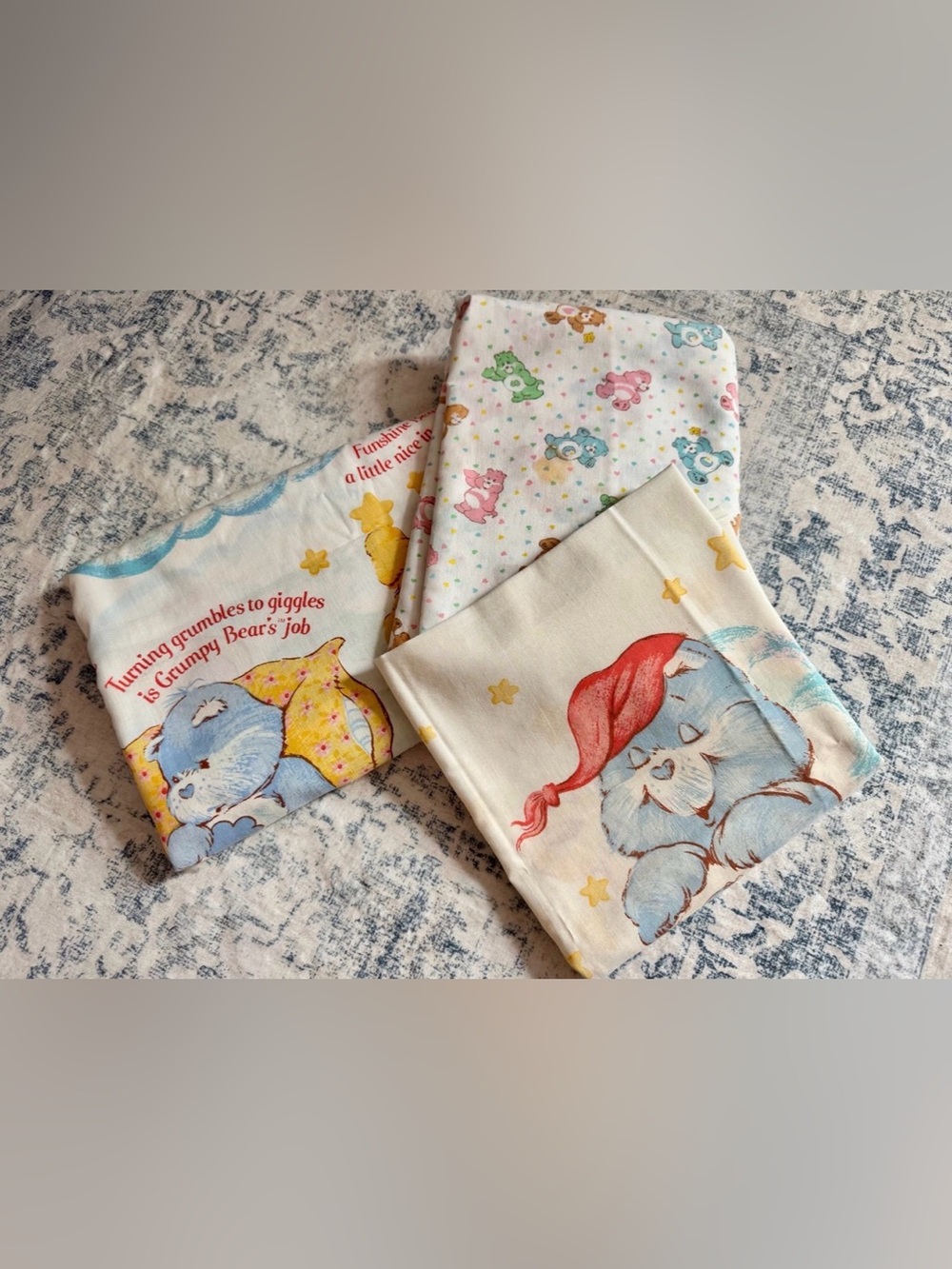 Vintage care bears sheet set